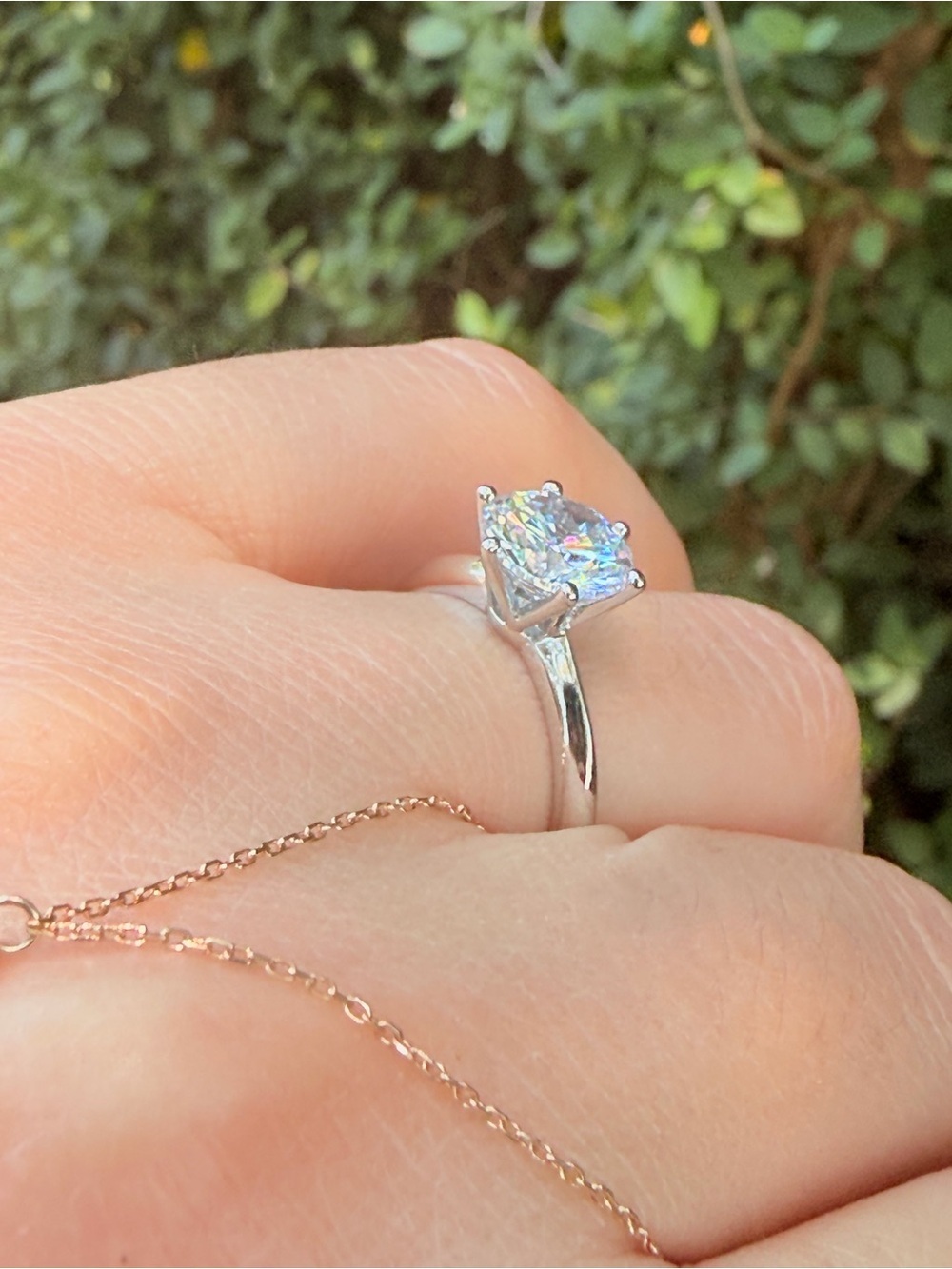 New Ring! Sterling Silver Pink Cubic Zirconia Ring Size: 7; 7.5; 8 available - Picture 6 of 16